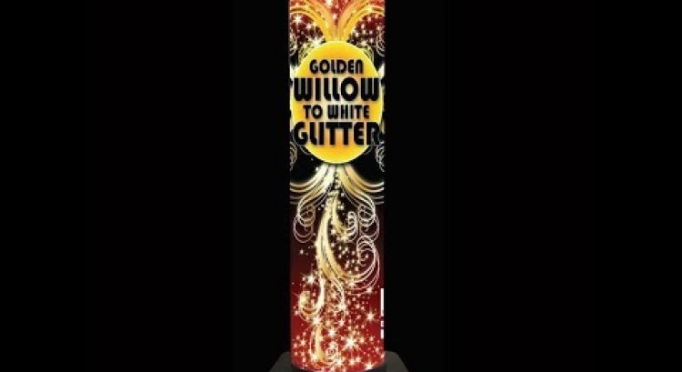 Gold Willow to White Glitter